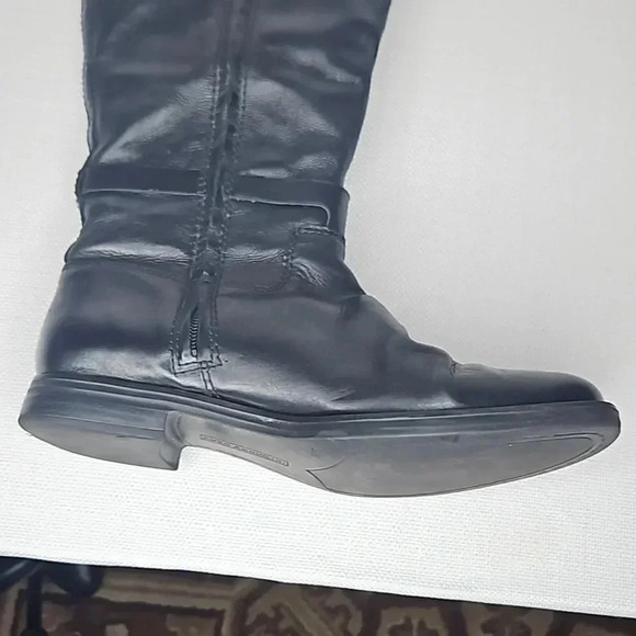 Enzo Angiolini Black Leather Riding Boots Size 8.5 - Picture 13 of 17